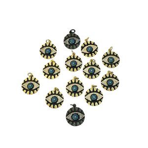 Trendy New Pave CZ Evil Eye Pendant Necklace Pendant Women's Jewelry